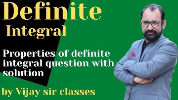 Definite integration class12 \ properties of definite integrals question with solution \ L-2