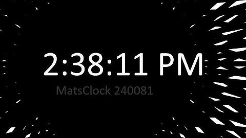 MatsClock 120081 Full - Free PowerPoint Digital Clock PPT