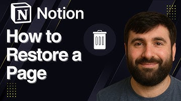 How to Restore a Page in Notion | Quick Tutorial 2025
