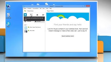 How to add a mobile or a landline contact in Skype® on a Windows® 8 PC