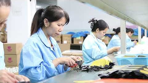 After production, the product goes through trimming and finishing at the back end.