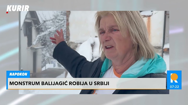 "MEŠTANI SU NAM REKLI DA SU KONAČNO ODAHNULI" Kurir televizija sa terena nakon hapšenja Balijagića