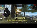 3 vs squad full rush gameplay  jls free fire gaming