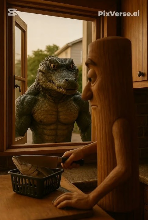 Tum Tum Sahur Is Being Hunted by krokodilo🐊🤨 #funny