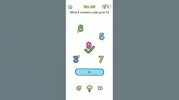 brain out level 36 what 3 numbers add up to 12 solution walkthrough