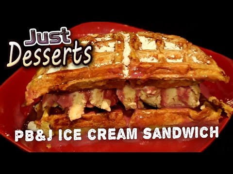 Peanut Butter & Jelly Ice Cream Sandwich - Just Desserts