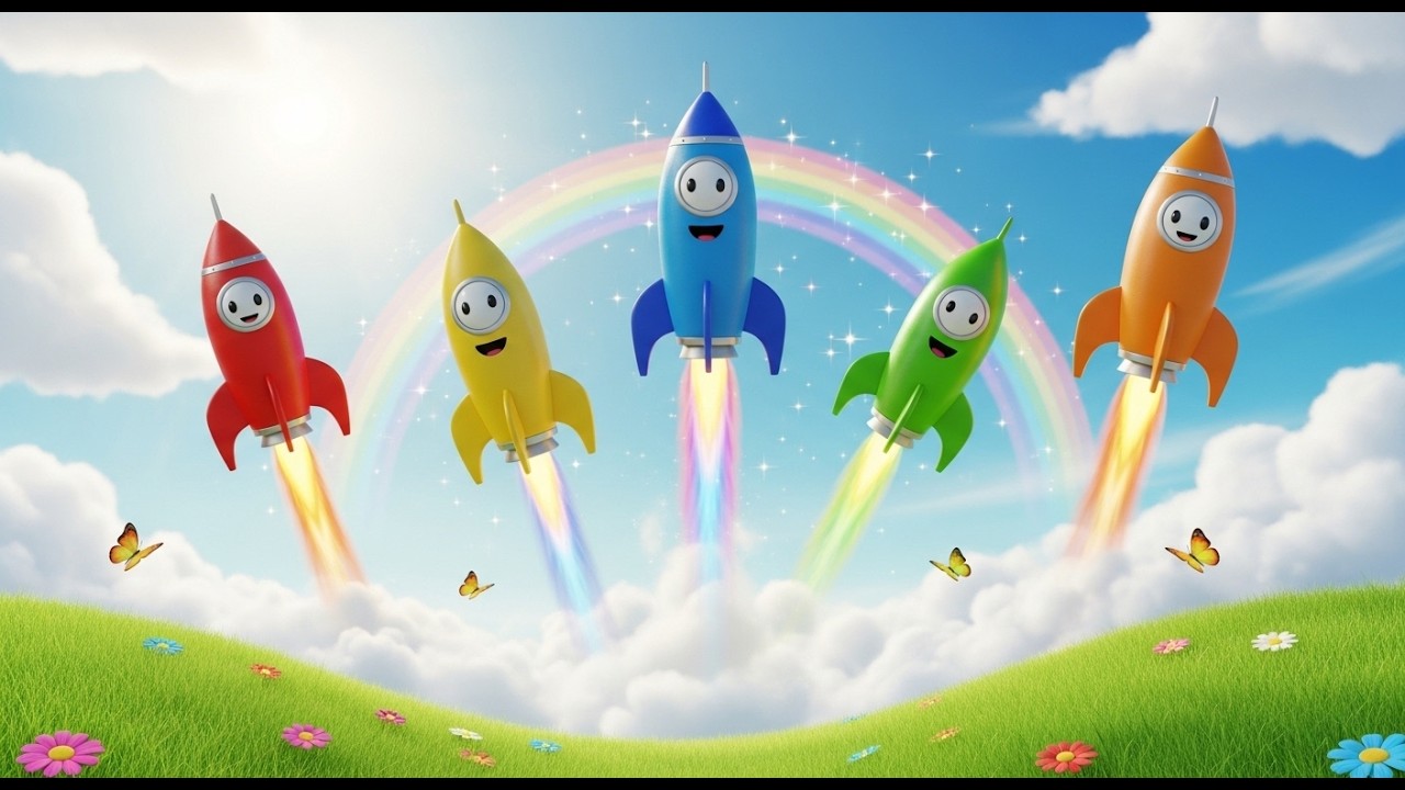 5 Little Rockets Five Little Toy Rockets Soar Soar Soar | Space Adventure & Counting ...