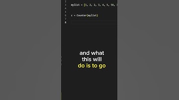 Get item occurrences of any iterable in Python Using the Counter Class #python #pythonprogramming