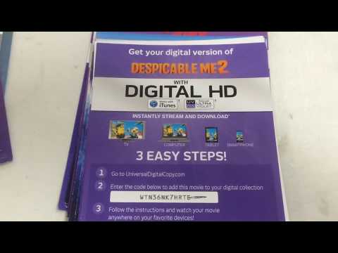 Over 50 free digital HD copy code vudu iTunes ultraviolet Disney PART 1
