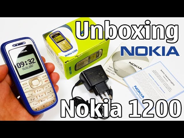 Nokia 1200 Unboxing 4K with all original accessories RH-99 review - YouTube