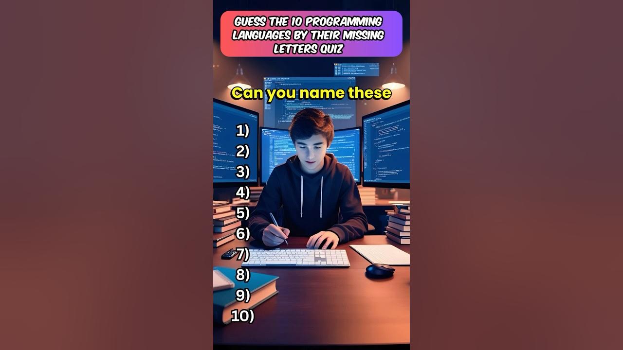 Guess the 10 programming languages by their missing letters #HardWords ...