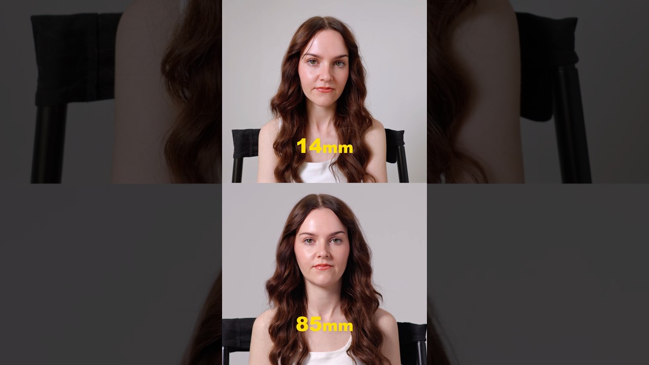 Does focal length change face shape? 