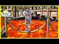 The Floor is Lava Challenge at the Playground Park for Kids!