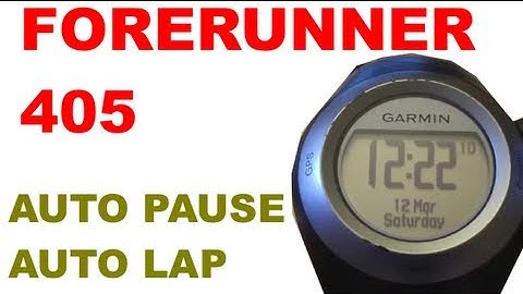 Garmin Forerunner 405 / 410- Auto Lap & Auto Pause