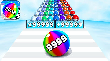 Satisfying Mobile Game Ball Run 2048 Top Gameplay Walkthrough Big Update Freeplay Max Levels
