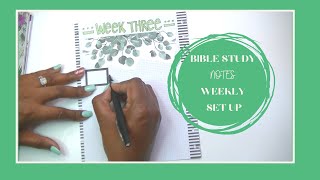 War Binder || Bible Study Notes || Weekly Set Up