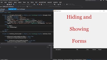 Visual Basic Tutorial: 3 |  Hiding and Showing Windows Forms | Code Savvy Scouts