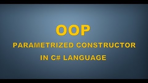 Parameterized Constructor in C# [Hindi/Urdu]