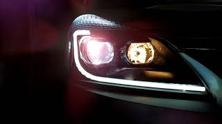 YZ Head Lamp Lampu Depan Mobil Toyota Avanza 2012-2015 Sen Sequential Running