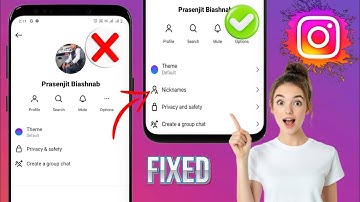(New method 2025) Fix instagram chat Nickname Option Not Showing Problem! NicknameShowing tutorial
