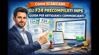 Come Scaricare gli F24 Precompilati INPS | Guida per Artigiani e Commercianti