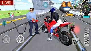💥✅3D Driving Class Simulator Bullet Train Vs Motorbike - Bike Driving Game - Android Gameplay
