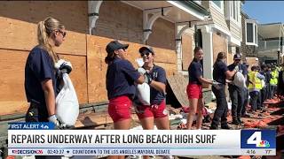 Cleanup continues along Long Beach Peninsula after powerful waves and flooding
