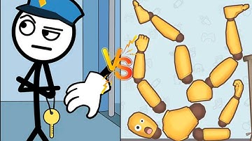 👉 Ragdoll Break 💔 kick the loser vs thief puzzle : stickman | Android Game 2025 Epic 004