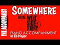 Somewhere From West Side Story Piano Accompaniment In Eb Karaoke Lyrics Onscreen Somewhere From West Side Story Piano Accompaniment In Eb Karaoke Lyrics Onscreen