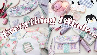 Everything I made in 2023 - Quilting, sewing, EPP and crochet