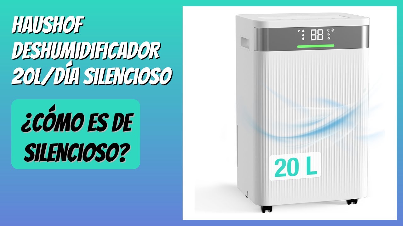 RESEÑA (2026) : HAUSHOF Deshumidificador 20L/Día Silencioso 