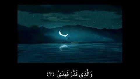 سورة الأعلى - قراءة مرتلة للشيخ عبدالله الموسى