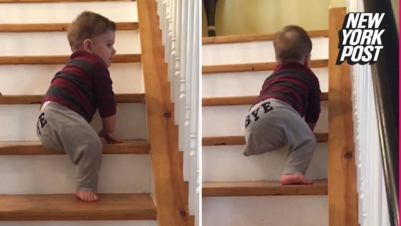 ny post mets One-legged 'miracle' toddler climbs the stairs all on his own