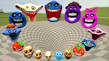 BIG FUNNEL VS HUNGRY WORM ROBLOX FAMILY In Garry