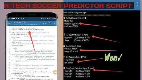 HOW TO USE PYTHON SCRIPTS TO PREDICT SOCCER GAMES 100% WORKING 