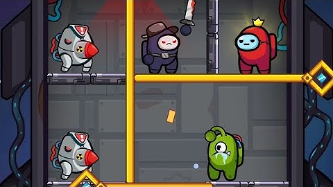 Rescue Impostor Puzzle Game All Level : Pull The Pin New Gameplay