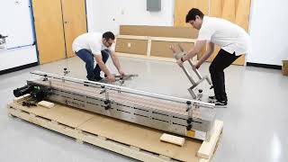 GLOBALTEK® Unpacking and Assembling Conveyor  11 Feet or Longer