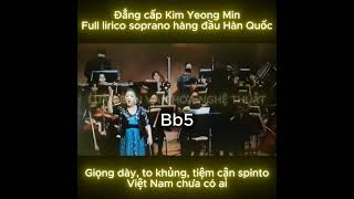 Full lirico soprano Korean Kim Young Min Bb5