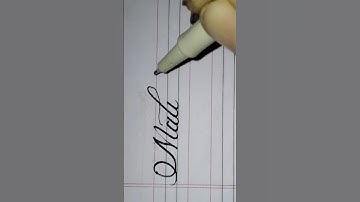 Beautiful cursive English handwriting,👉 Malik Sahab, #malik #shorts #Calligraphy