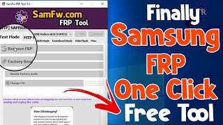 Always First🔥All SAMSUNG FRP Remove Android 5-6-7-8-9-10-11-12 Only One Click  SamFw v3.0 Tool 2022