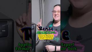 How to REPLACE Dryer Venting so it isnt a FIRE HAZARD!  #dryer #DryerVentCleaning