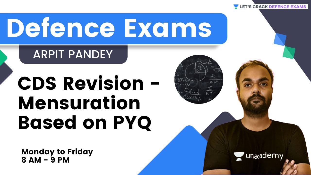 CDS Revision - Mensuration Based on PYQ | Let's Crack Defence Exams | Arpit Pandey