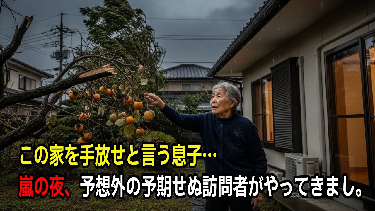 この家を手放せと言う息子…嵐の夜、私の人生が変わった。