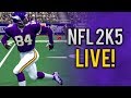 My First Time Playing NFL 2k5 (PS2 Gameplay)