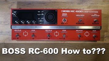 BOSS RC-600 LOOP STATION - how to record on track from 4 to 6. Tutorial for beginners.