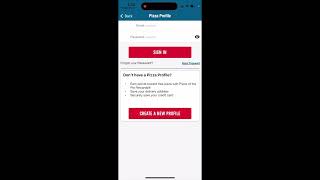 How to create an account in Domino's Pizza app? screenshot 4