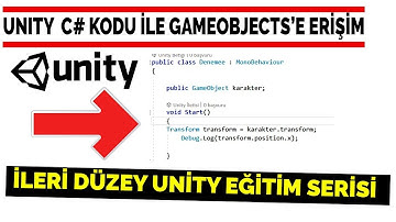 23-Unity C# Kod ile GameObjects