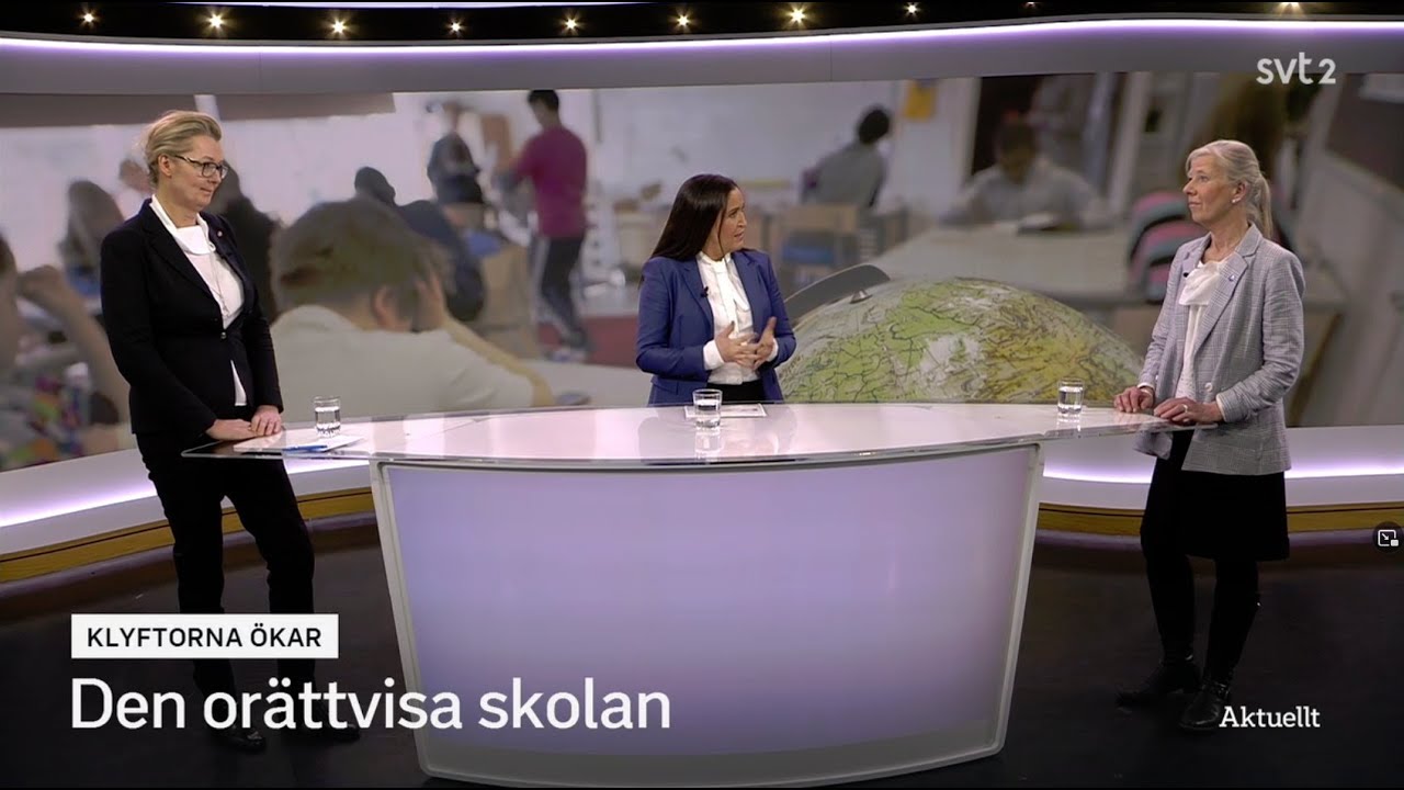 Den orättvisa skolan: Lina Axelsson Kihlblom (Skolminister) - Kristina Axén Olin (Moderaterna)