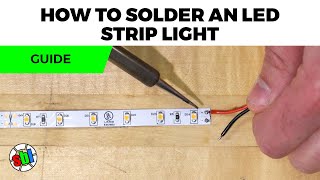 How to Solder LED Strip Lights