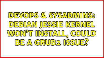 DevOps & SysAdmins: Debian Jessie Kernel won